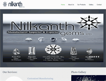 Tablet Screenshot of nilkanthgems.com